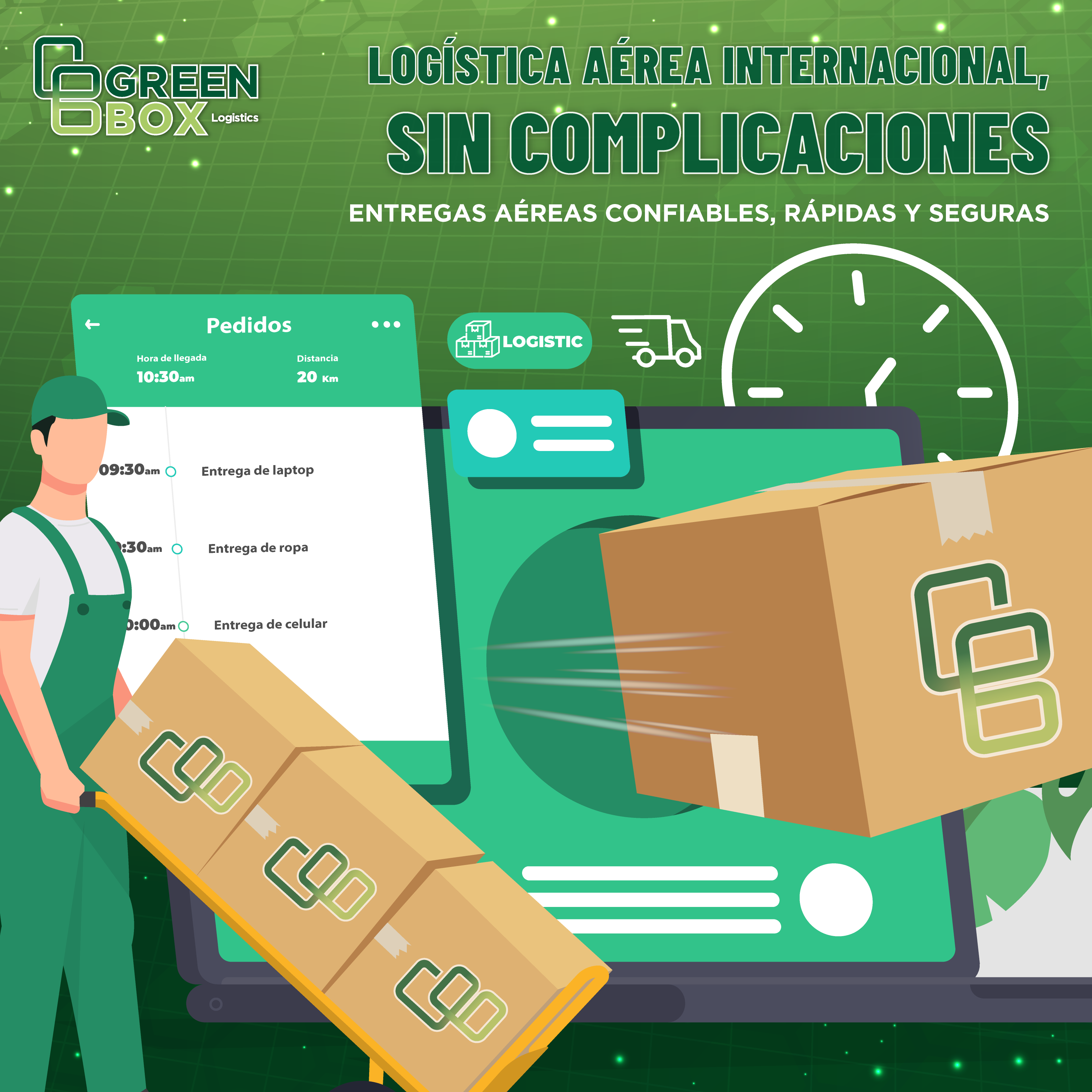 Características de la empresa en móvil